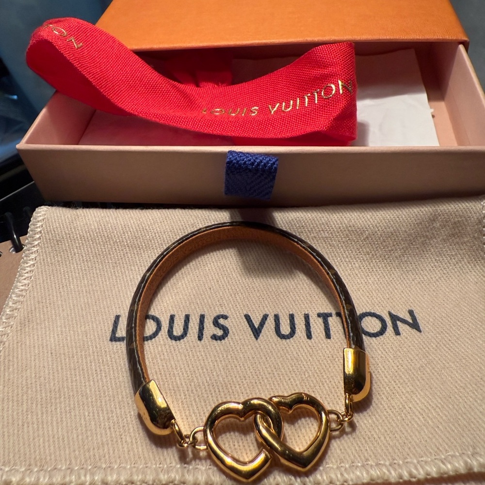 Louis Vuitton Gold Heart Bracelet